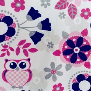 It’s a Hoot Owl & Floral Scrub top (see details)